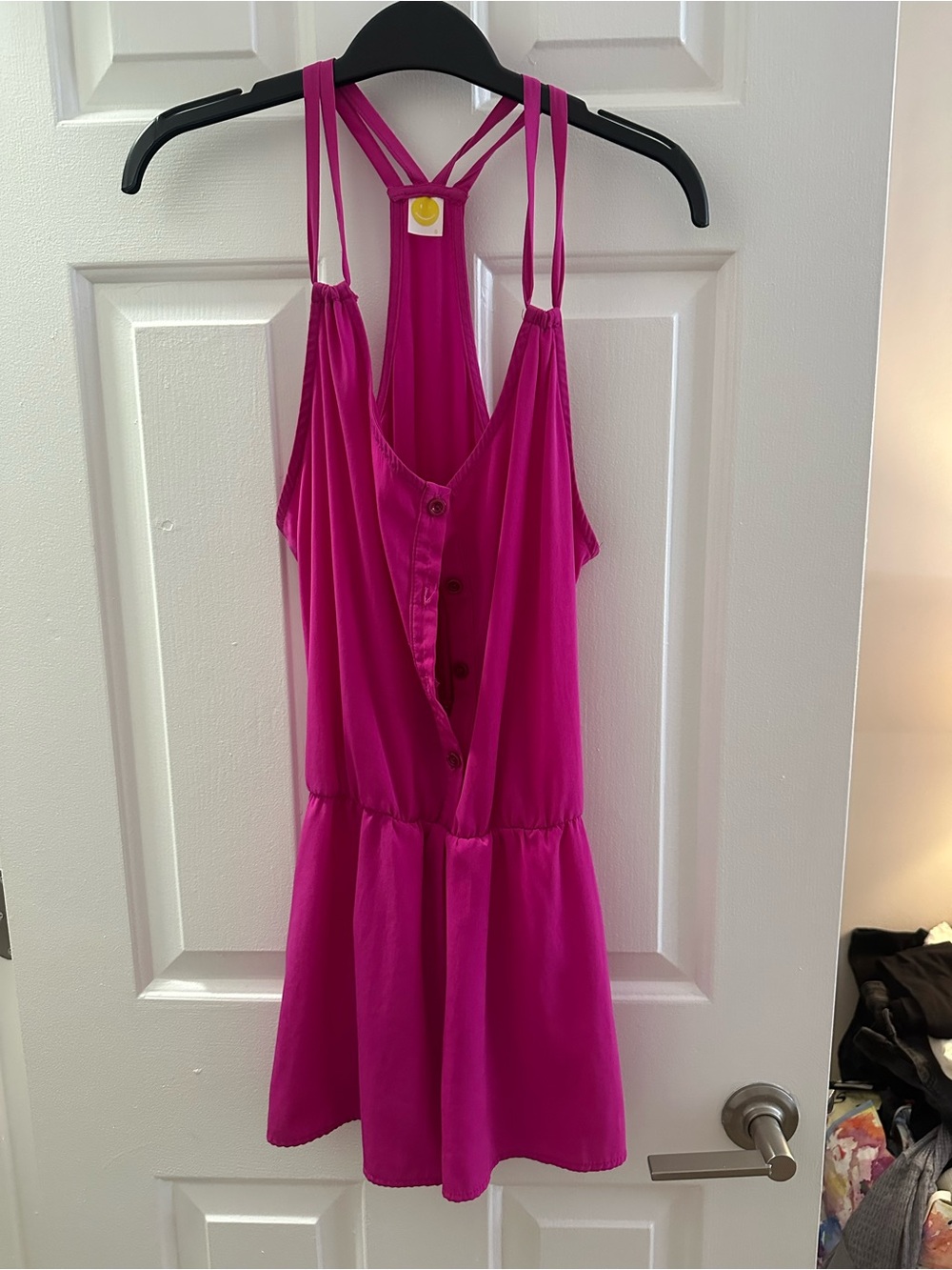 Bright Magenta Strappy Romper